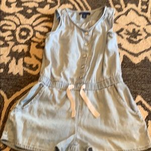 Girls romper chambray/denim